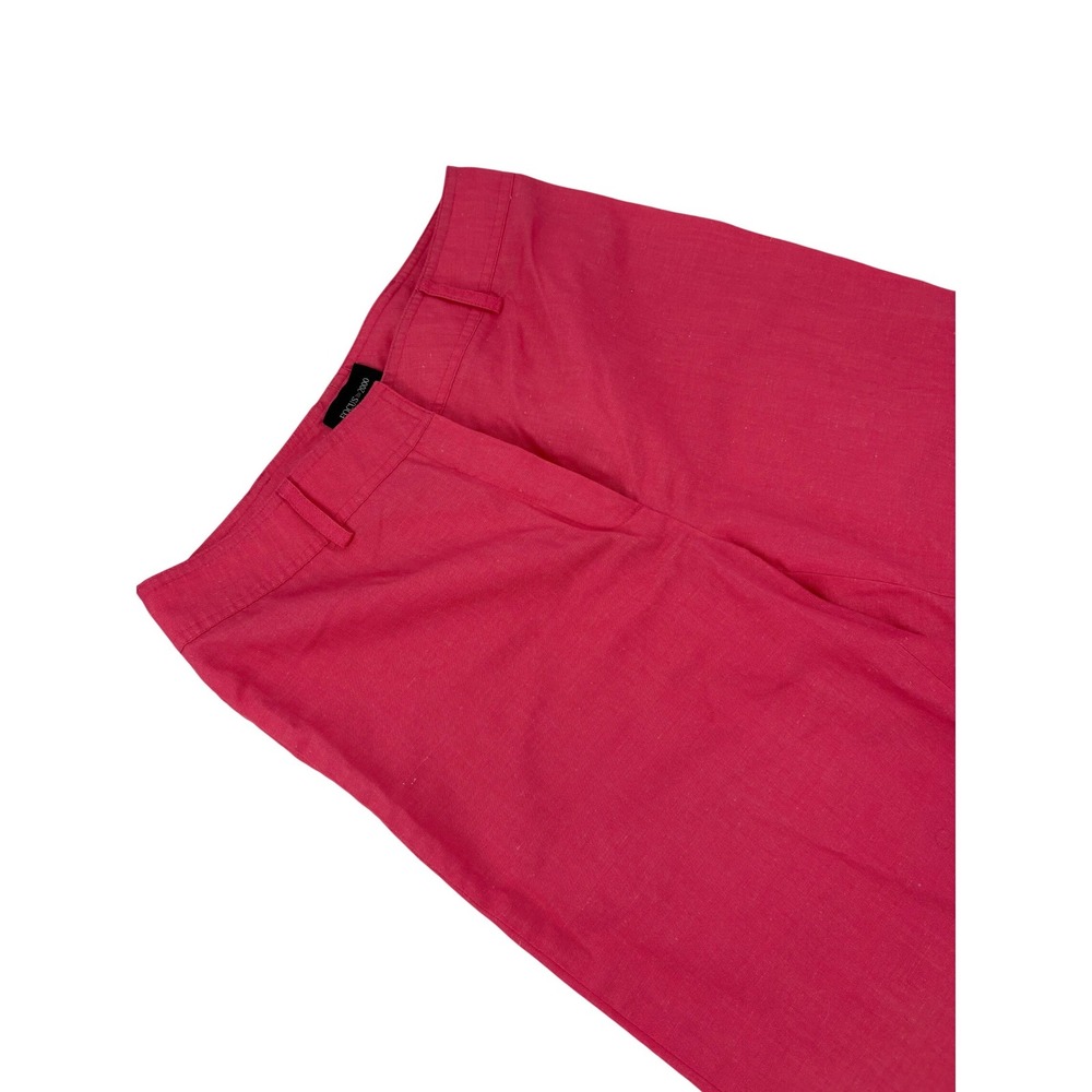 Focus 2000 Women's Pink Linen Blend‎ Cropped Pants Size 10